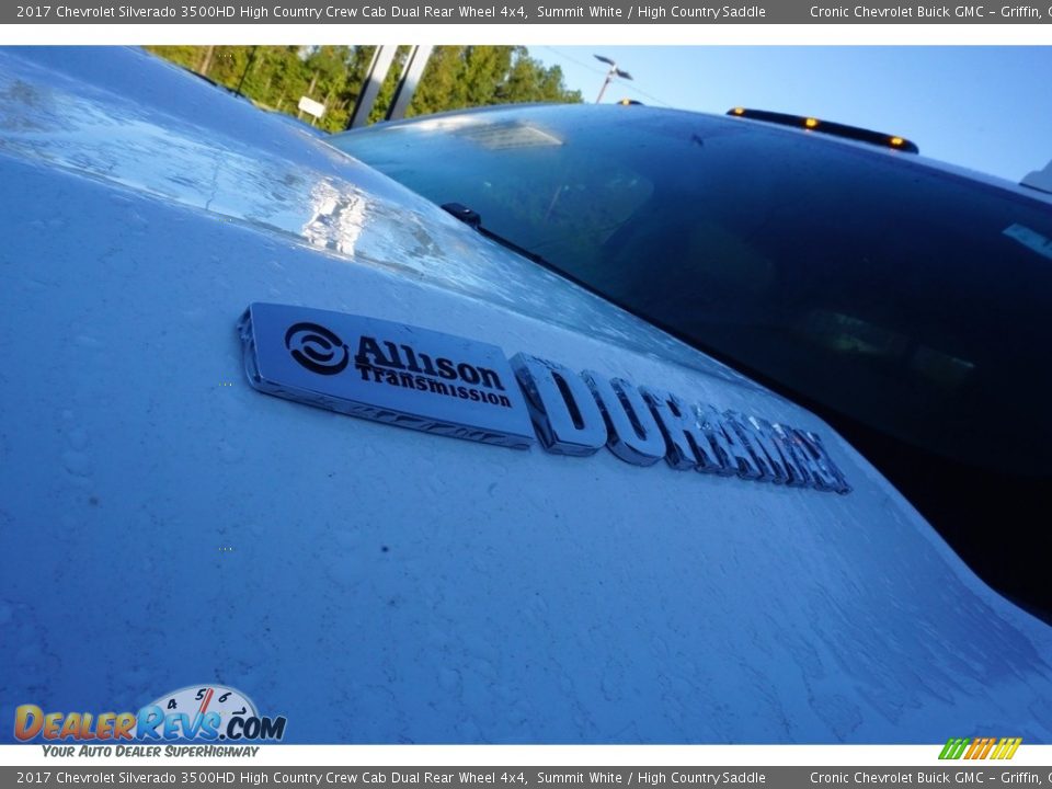 2017 Chevrolet Silverado 3500HD High Country Crew Cab Dual Rear Wheel 4x4 Summit White / High Country Saddle Photo #13