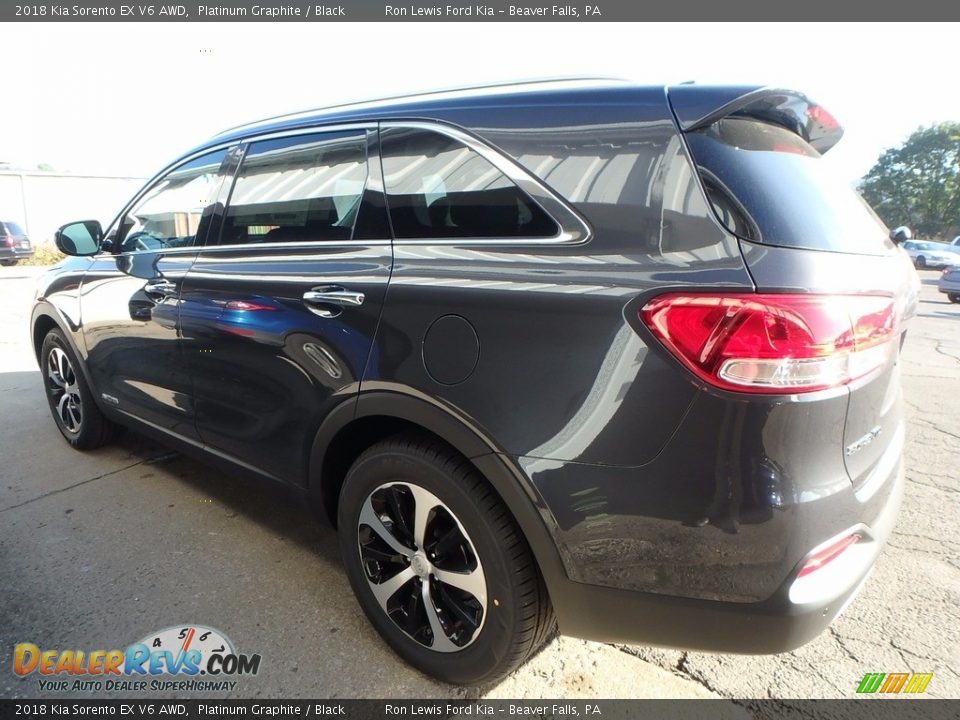 2018 Kia Sorento EX V6 AWD Platinum Graphite / Black Photo #5