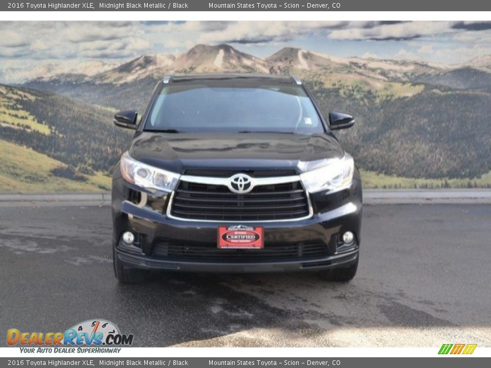 2016 Toyota Highlander XLE Midnight Black Metallic / Black Photo #4