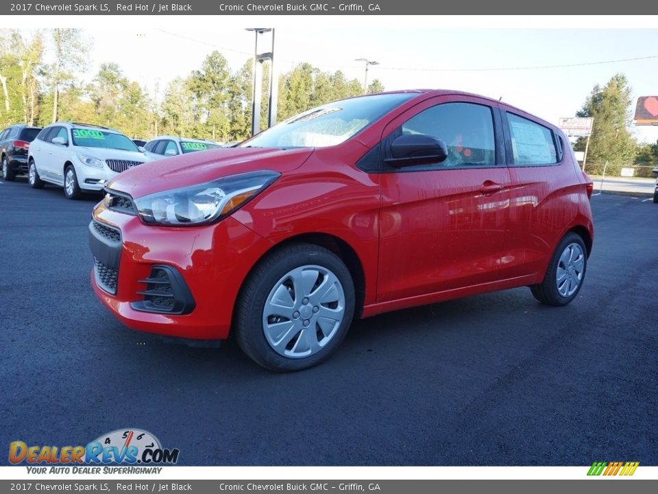 2017 Chevrolet Spark LS Red Hot / Jet Black Photo #3