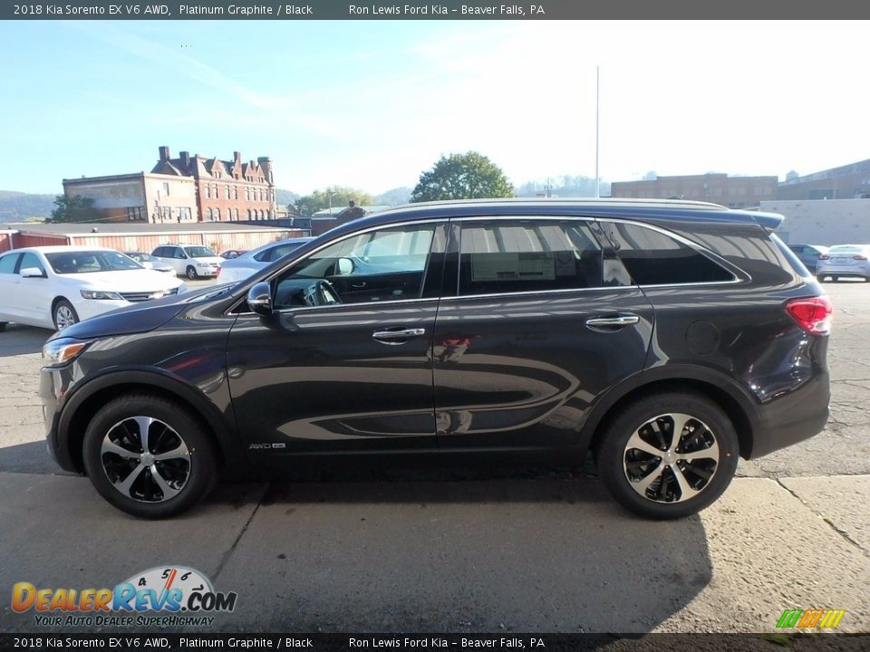 2018 Kia Sorento EX V6 AWD Platinum Graphite / Black Photo #6