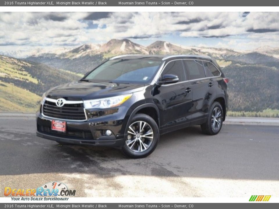 2016 Toyota Highlander XLE Midnight Black Metallic / Black Photo #5