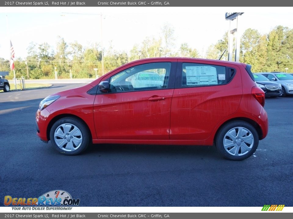 2017 Chevrolet Spark LS Red Hot / Jet Black Photo #4