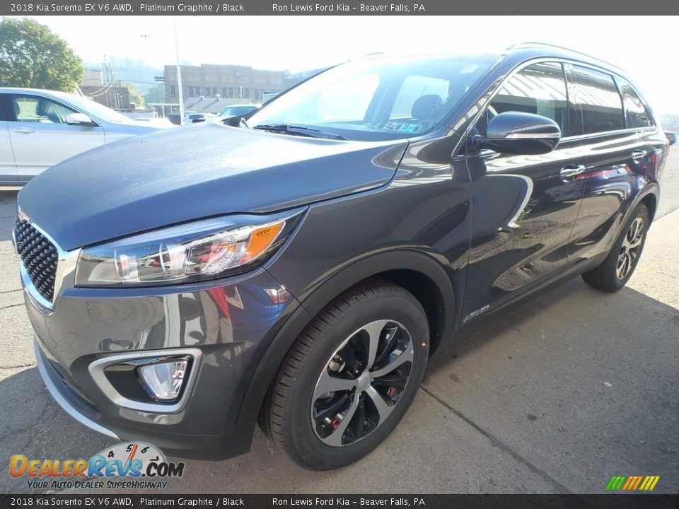 2018 Kia Sorento EX V6 AWD Platinum Graphite / Black Photo #7