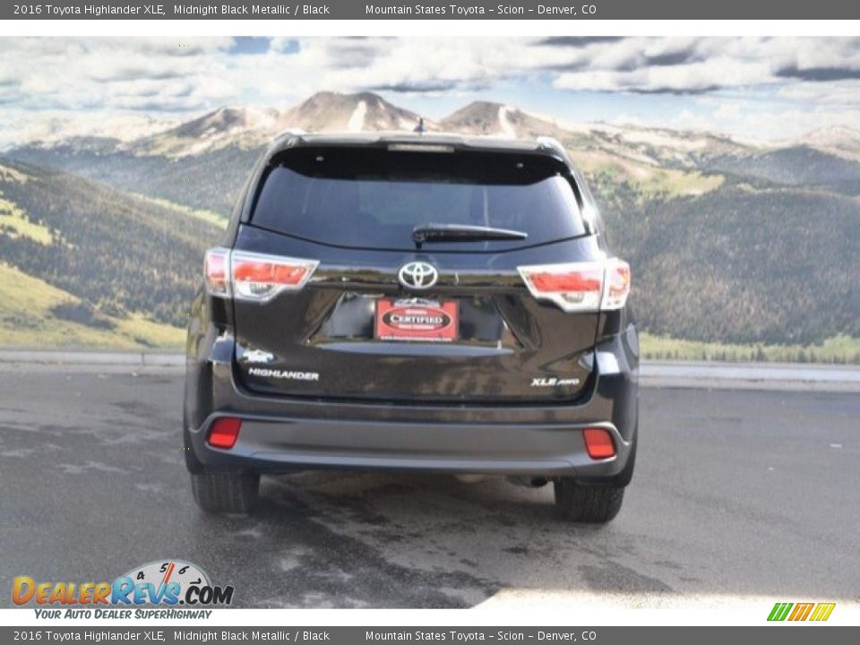 2016 Toyota Highlander XLE Midnight Black Metallic / Black Photo #9