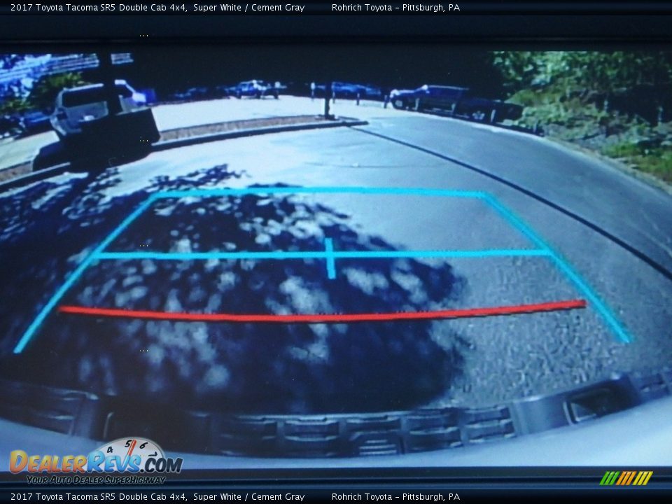 2017 Toyota Tacoma SR5 Double Cab 4x4 Super White / Cement Gray Photo #12