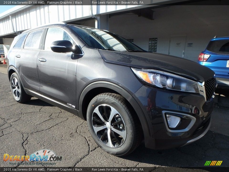 2018 Kia Sorento EX V6 AWD Platinum Graphite / Black Photo #9