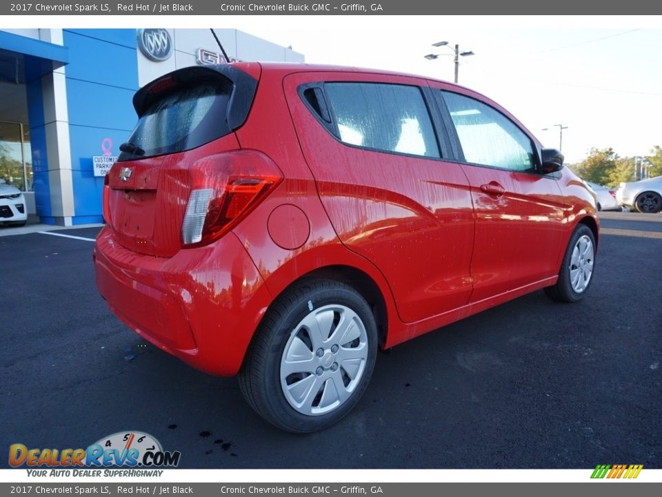 2017 Chevrolet Spark LS Red Hot / Jet Black Photo #7