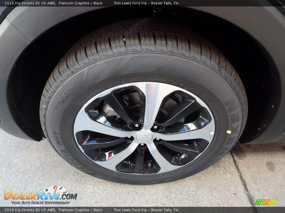 2018 Kia Sorento EX V6 AWD Platinum Graphite / Black Photo #10