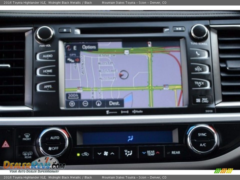 2016 Toyota Highlander XLE Midnight Black Metallic / Black Photo #16