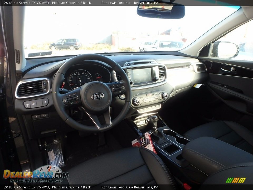 2018 Kia Sorento EX V6 AWD Platinum Graphite / Black Photo #13