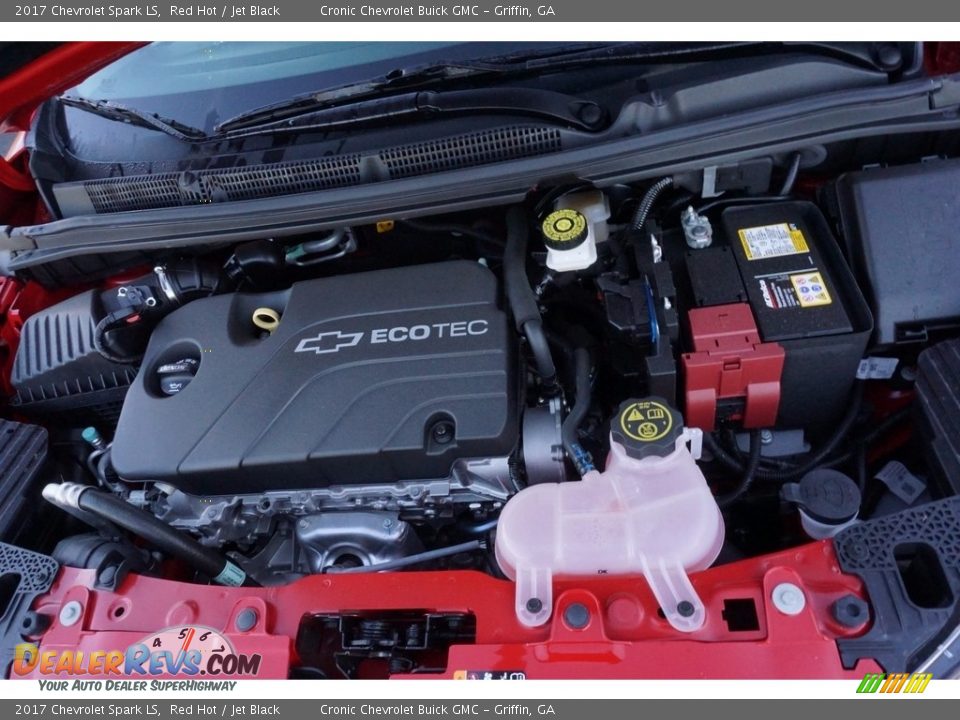 2017 Chevrolet Spark LS Red Hot / Jet Black Photo #12