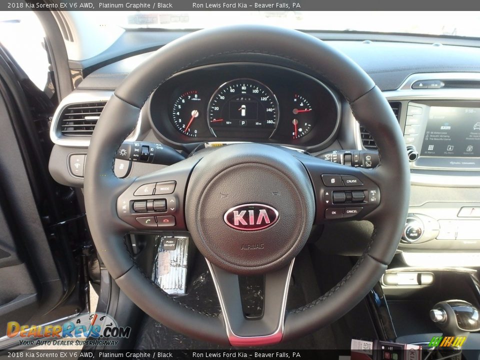 2018 Kia Sorento EX V6 AWD Platinum Graphite / Black Photo #17