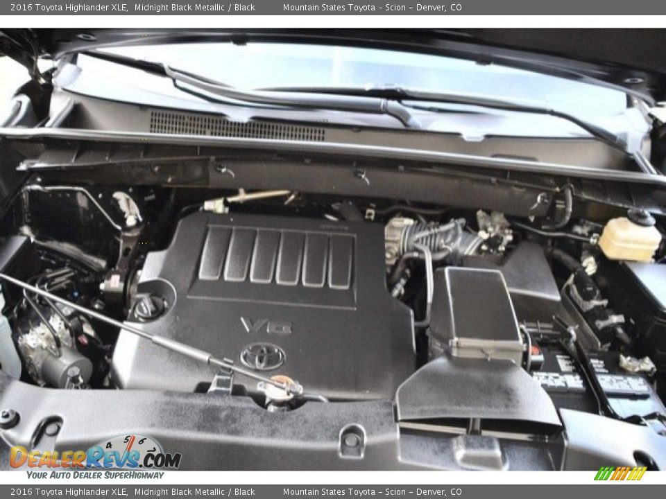 2016 Toyota Highlander XLE Midnight Black Metallic / Black Photo #29