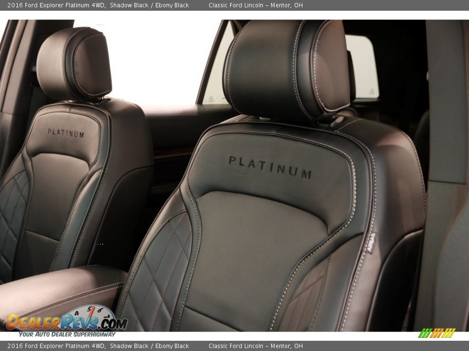 2016 Ford Explorer Platinum 4WD Shadow Black / Ebony Black Photo #7