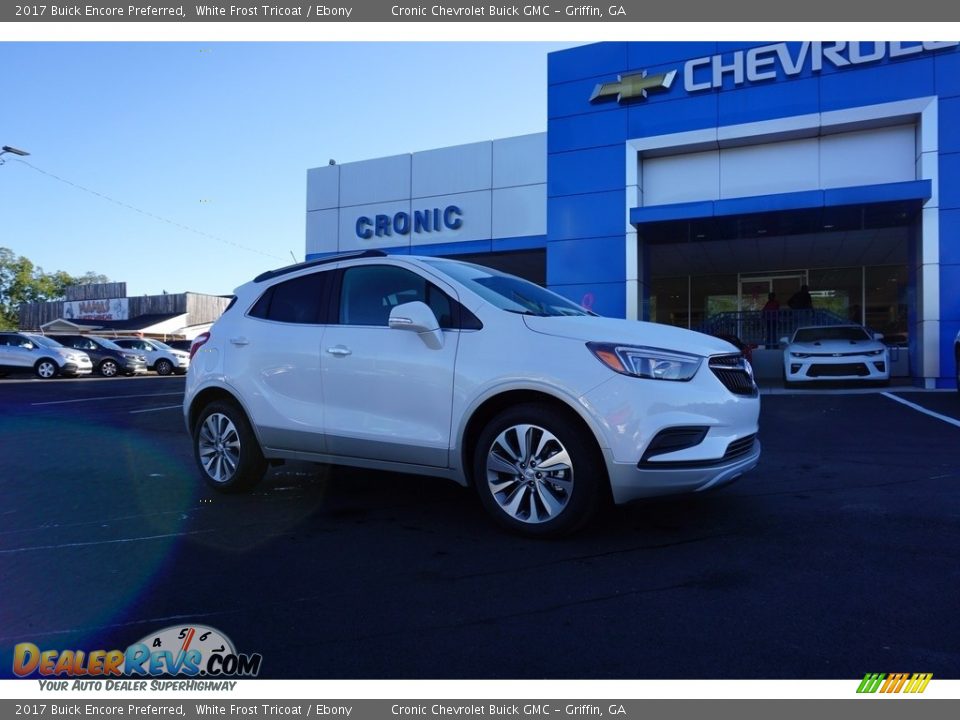 2017 Buick Encore Preferred White Frost Tricoat / Ebony Photo #1