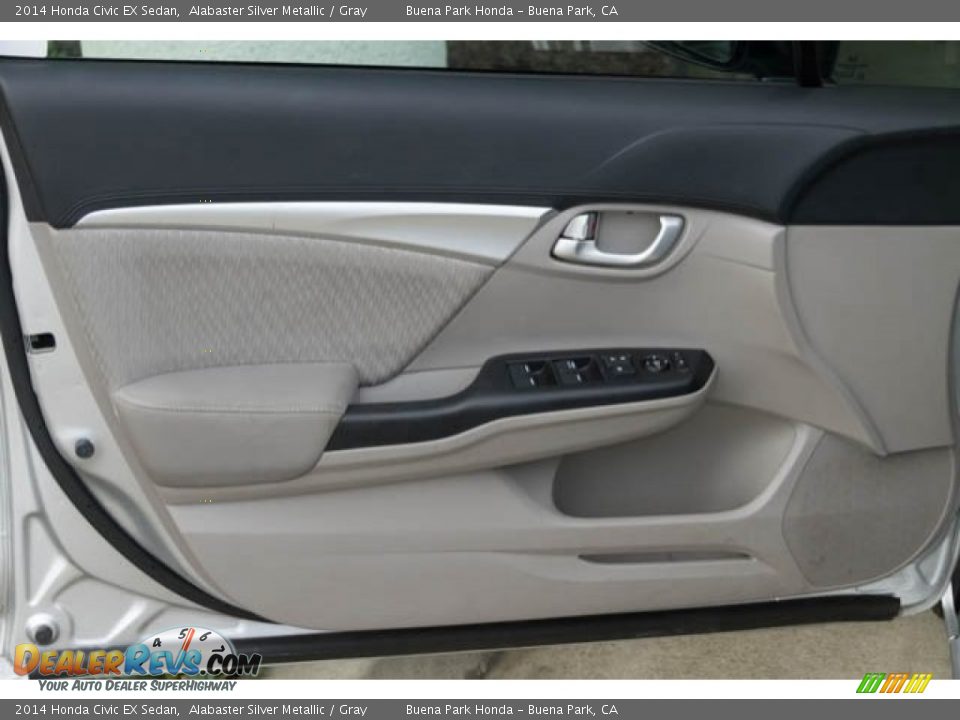 2014 Honda Civic EX Sedan Alabaster Silver Metallic / Gray Photo #23