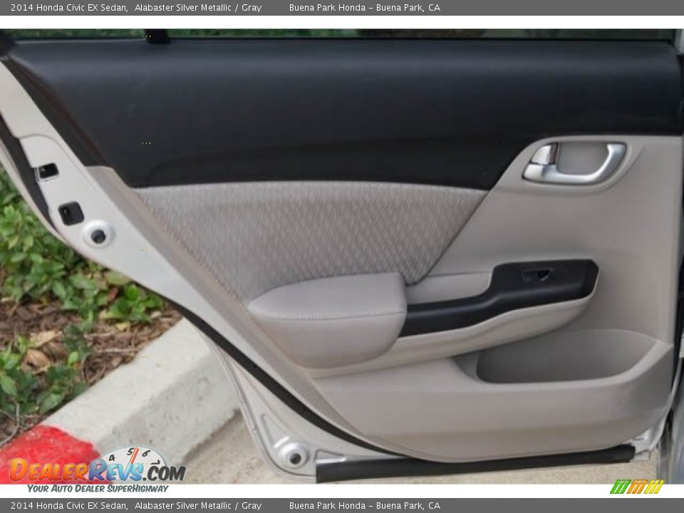 2014 Honda Civic EX Sedan Alabaster Silver Metallic / Gray Photo #24