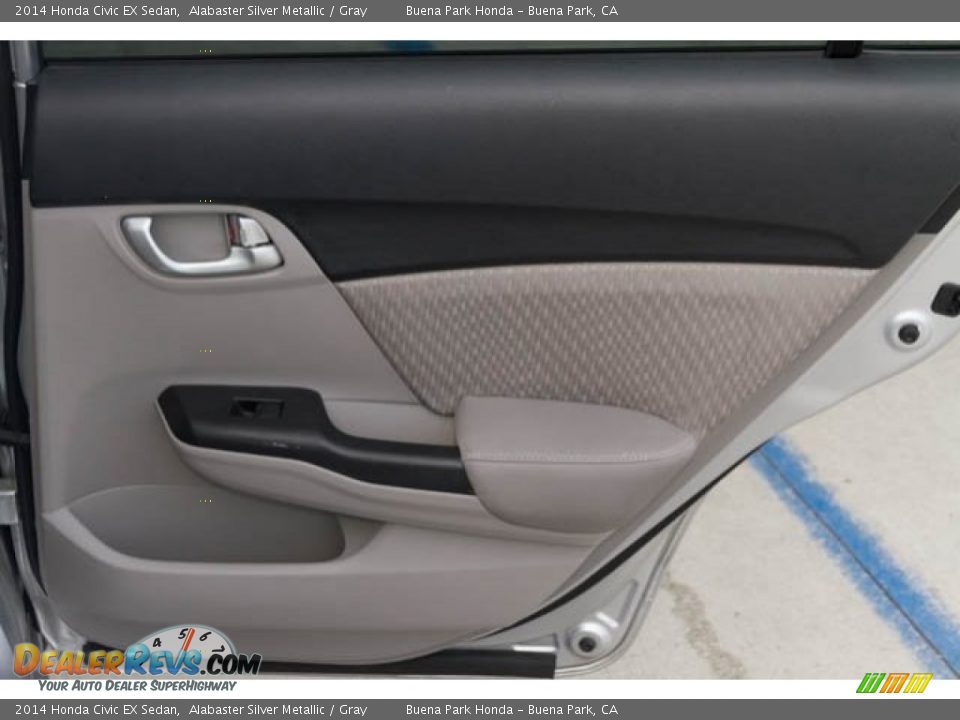 2014 Honda Civic EX Sedan Alabaster Silver Metallic / Gray Photo #25