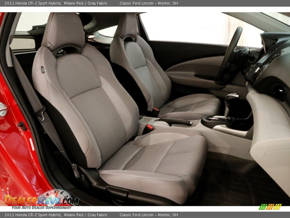 2011 Honda CR-Z Sport Hybrid Milano Red / Gray Fabric Photo #13