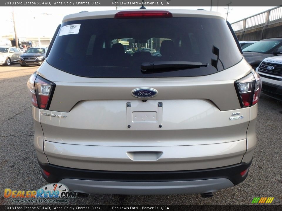 2018 Ford Escape SE 4WD White Gold / Charcoal Black Photo #3