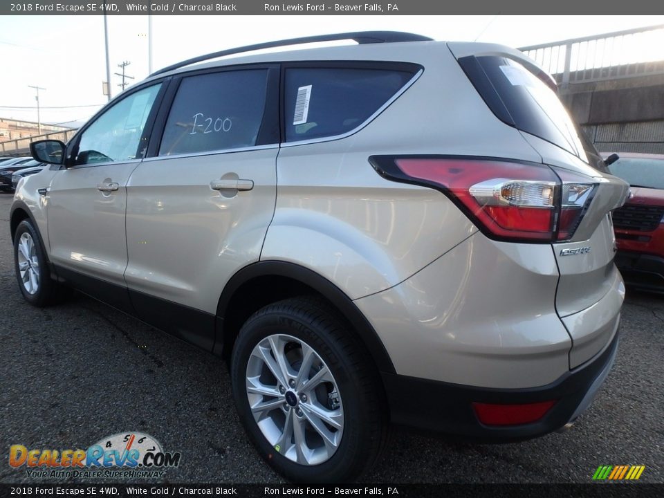 2018 Ford Escape SE 4WD White Gold / Charcoal Black Photo #5