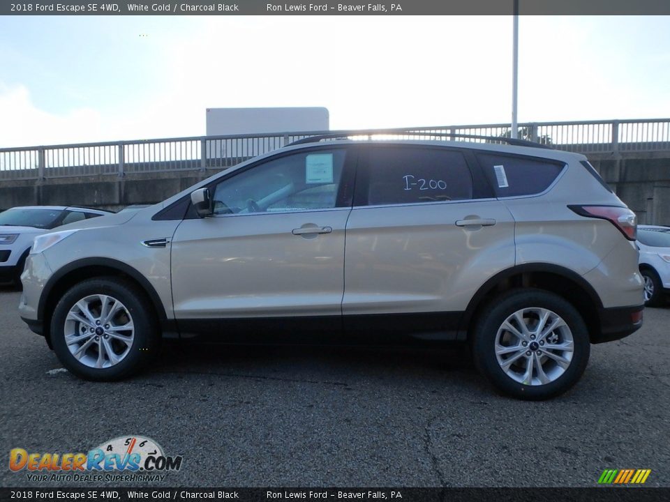 2018 Ford Escape SE 4WD White Gold / Charcoal Black Photo #6