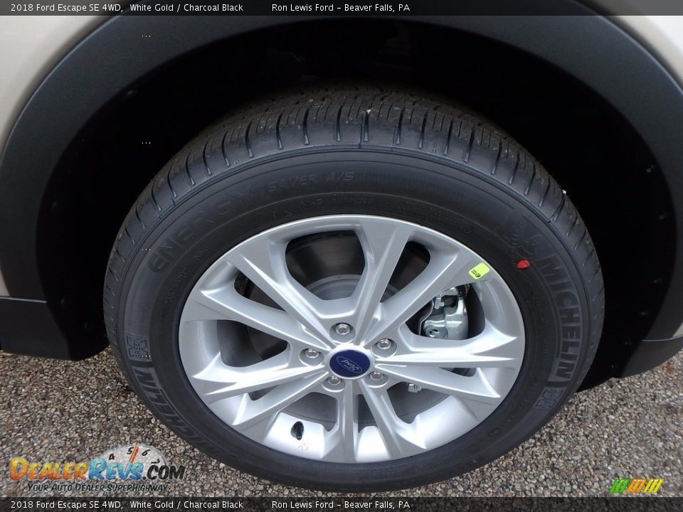 2018 Ford Escape SE 4WD White Gold / Charcoal Black Photo #10