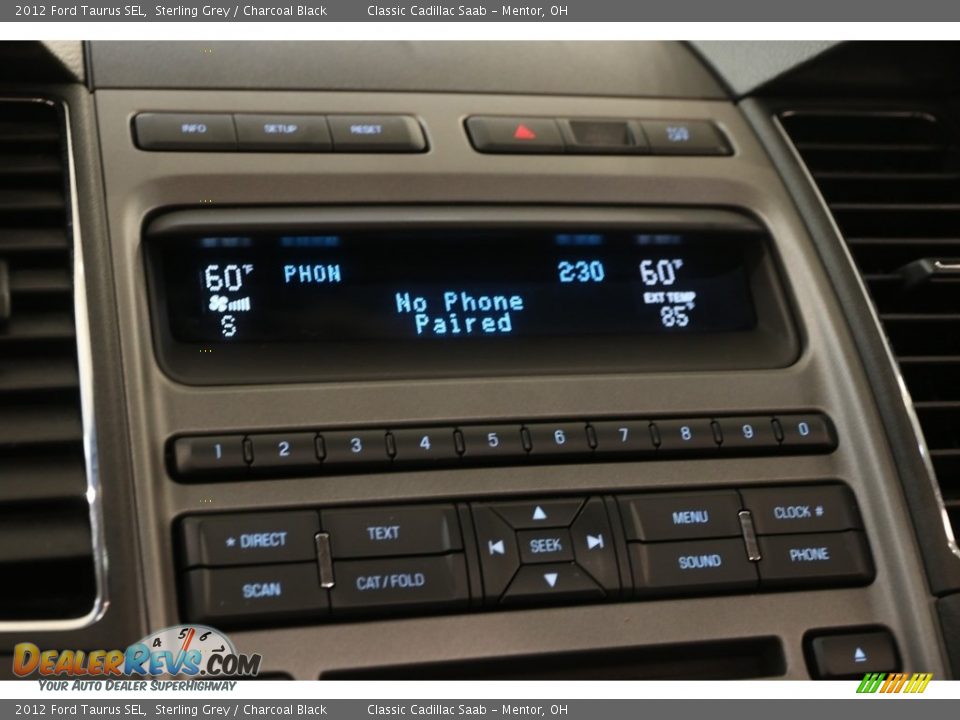 2012 Ford Taurus SEL Sterling Grey / Charcoal Black Photo #10