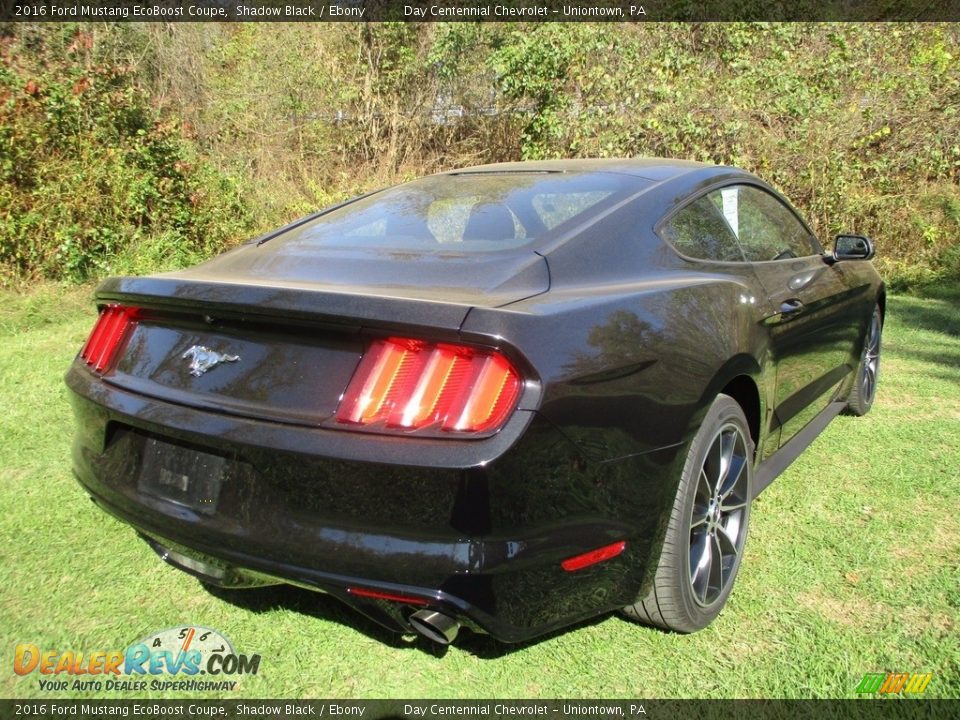 2016 Ford Mustang EcoBoost Coupe Shadow Black / Ebony Photo #11