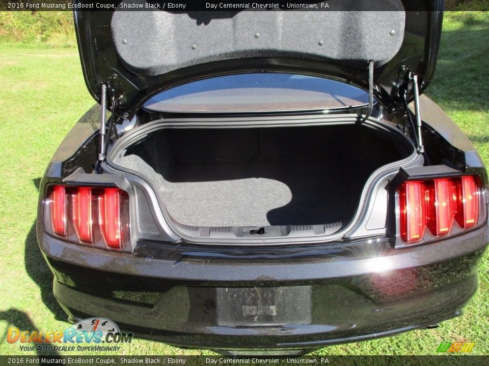 2016 Ford Mustang EcoBoost Coupe Shadow Black / Ebony Photo #21
