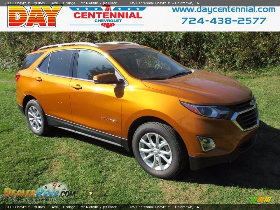 2018 Chevrolet Equinox LT AWD Orange Burst Metallic / Jet Black Photo #1