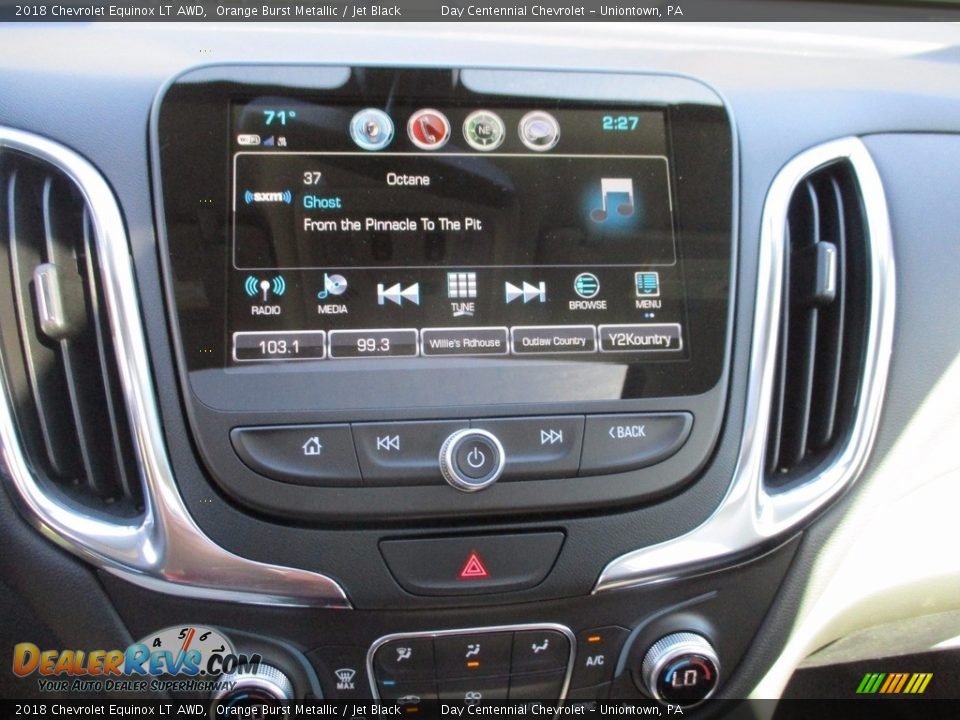 2018 Chevrolet Equinox LT AWD Orange Burst Metallic / Jet Black Photo #7