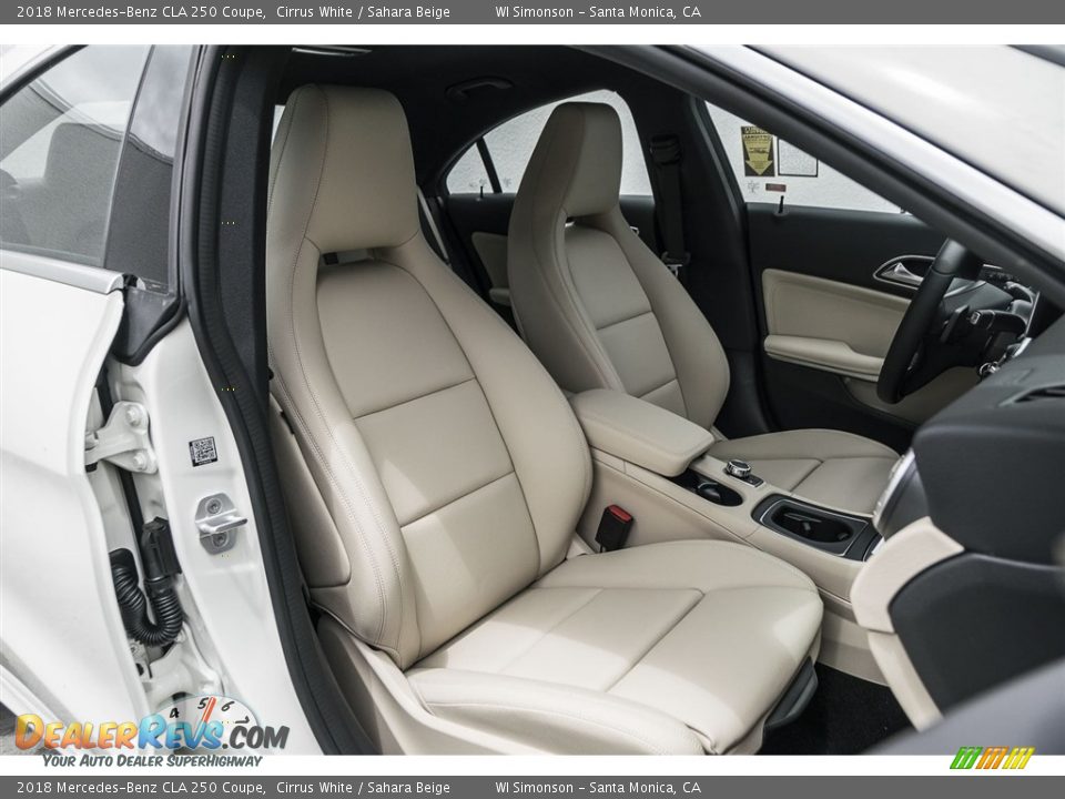 2018 Mercedes-Benz CLA 250 Coupe Cirrus White / Sahara Beige Photo #2