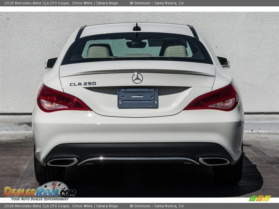 2018 Mercedes-Benz CLA 250 Coupe Cirrus White / Sahara Beige Photo #4