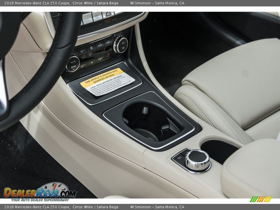 2018 Mercedes-Benz CLA 250 Coupe Cirrus White / Sahara Beige Photo #7