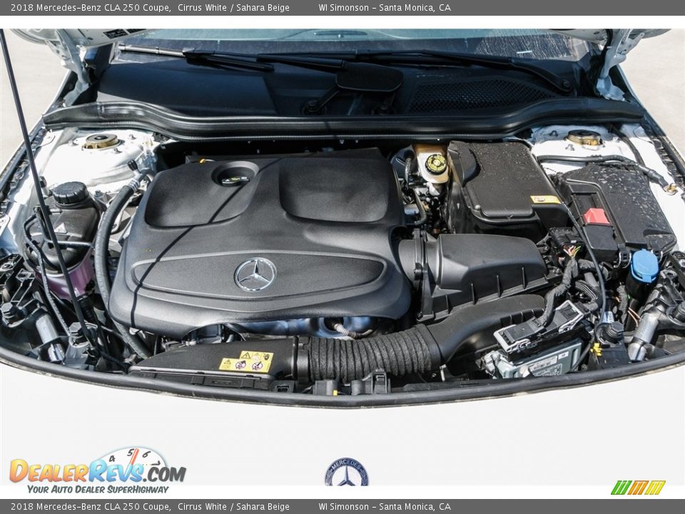 2018 Mercedes-Benz CLA 250 Coupe Cirrus White / Sahara Beige Photo #8
