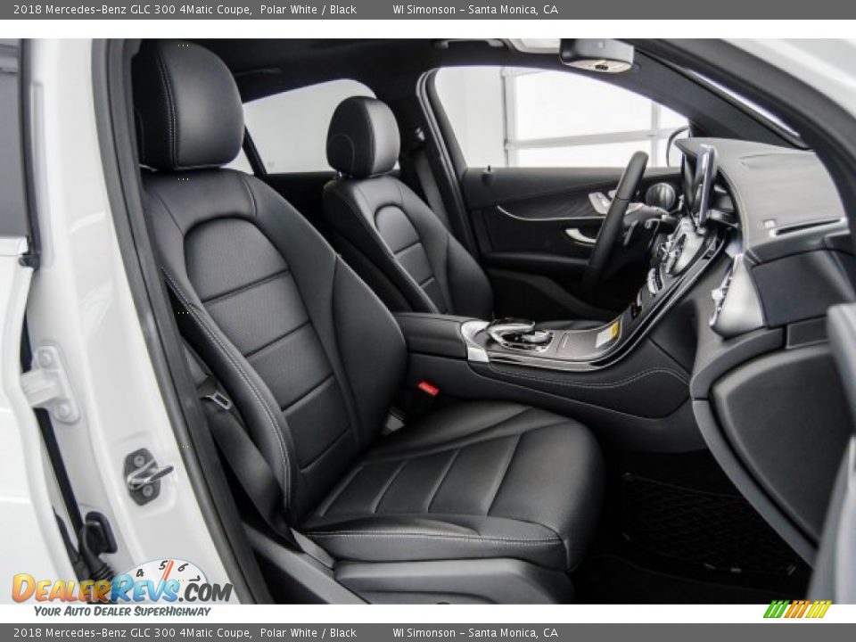 2018 Mercedes-Benz GLC 300 4Matic Coupe Polar White / Black Photo #2