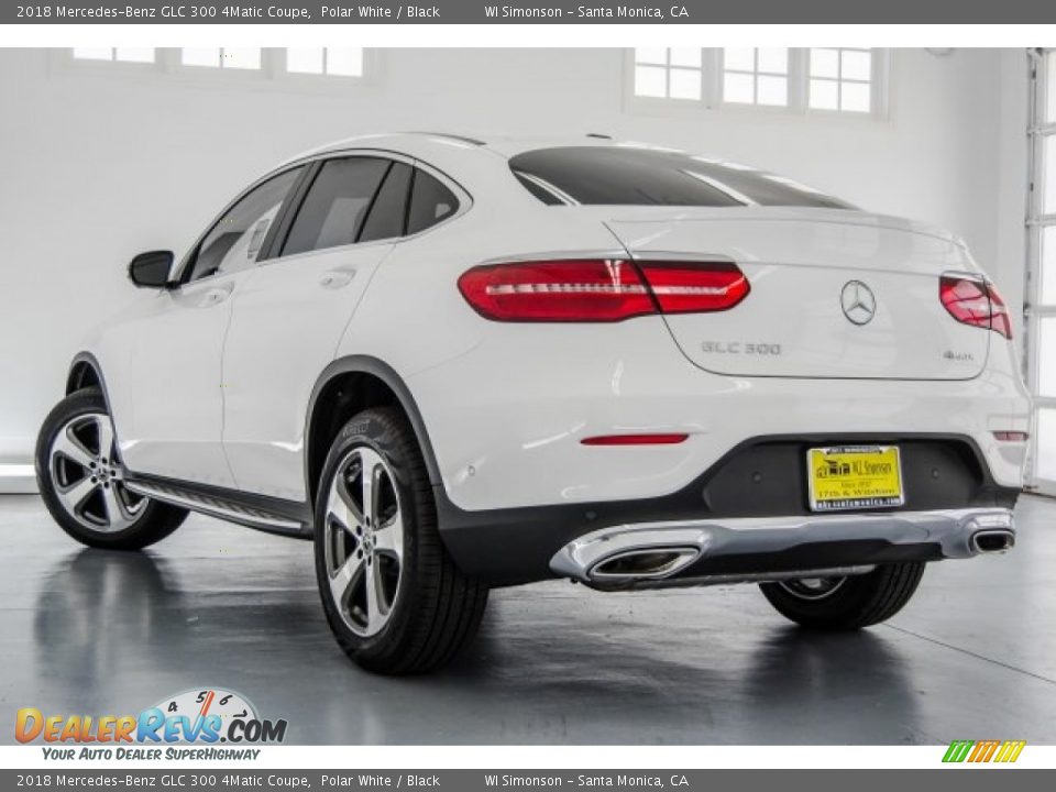 2018 Mercedes-Benz GLC 300 4Matic Coupe Polar White / Black Photo #3