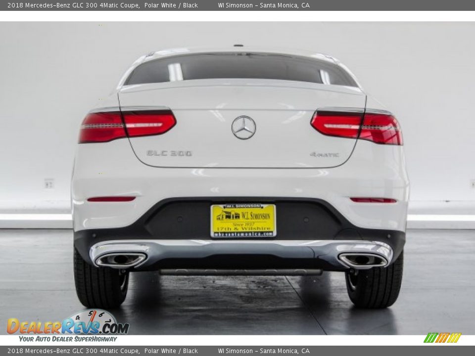 2018 Mercedes-Benz GLC 300 4Matic Coupe Polar White / Black Photo #4