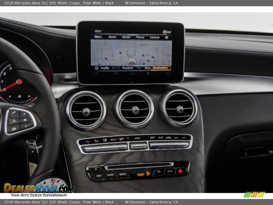 2018 Mercedes-Benz GLC 300 4Matic Coupe Polar White / Black Photo #5