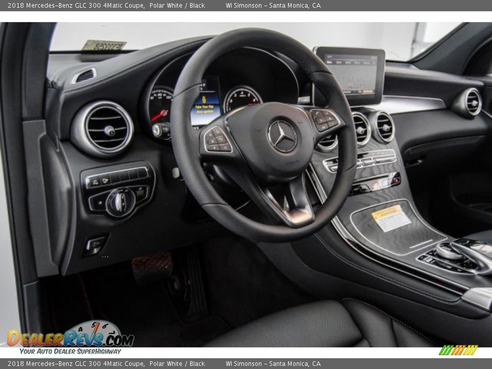 2018 Mercedes-Benz GLC 300 4Matic Coupe Polar White / Black Photo #6
