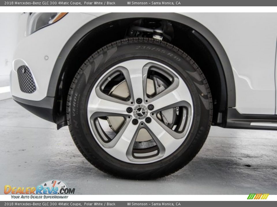 2018 Mercedes-Benz GLC 300 4Matic Coupe Polar White / Black Photo #9