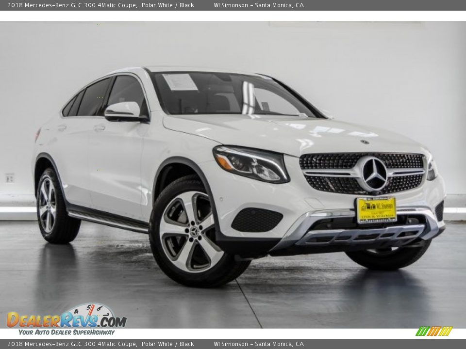 2018 Mercedes-Benz GLC 300 4Matic Coupe Polar White / Black Photo #12