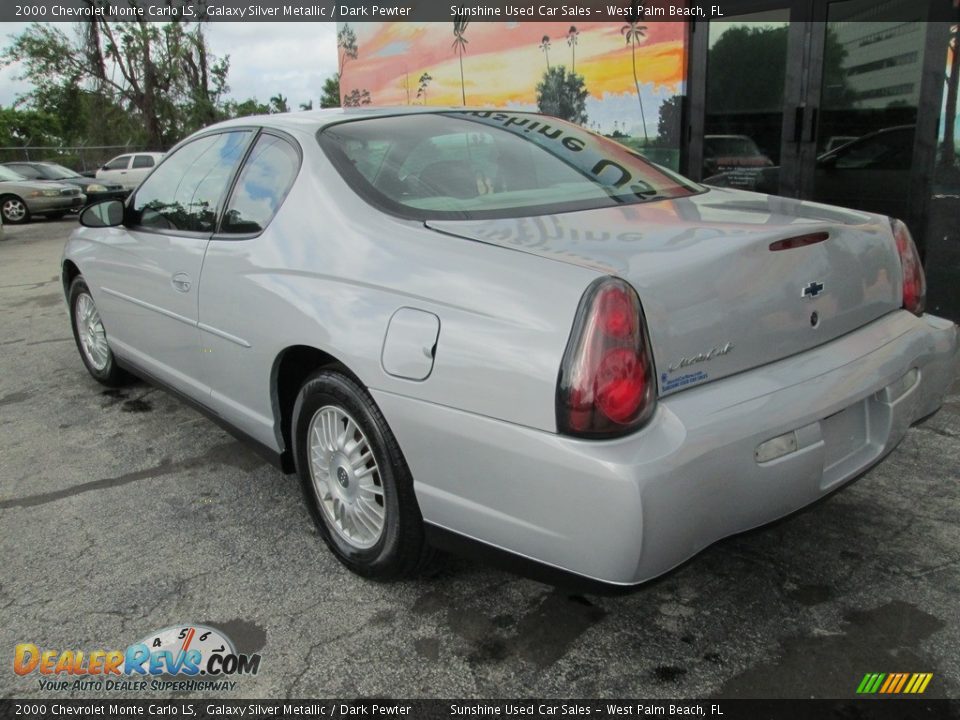 2000 Chevrolet Monte Carlo LS Galaxy Silver Metallic / Dark Pewter Photo #6