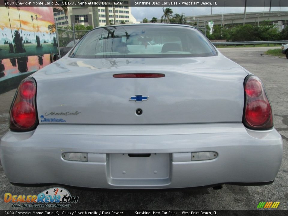 2000 Chevrolet Monte Carlo LS Galaxy Silver Metallic / Dark Pewter Photo #7