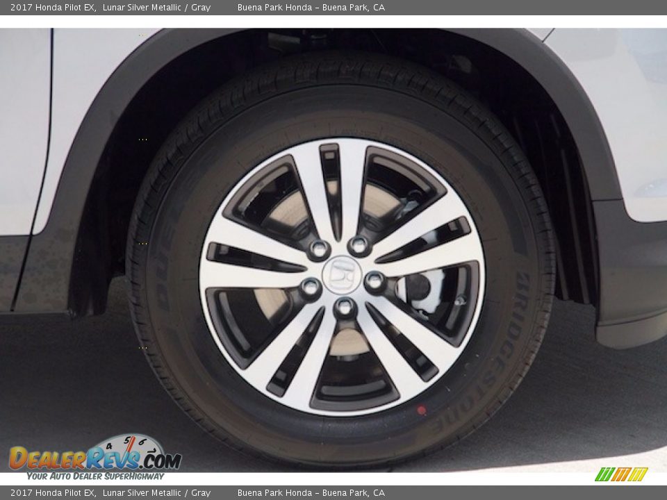 2017 Honda Pilot EX Lunar Silver Metallic / Gray Photo #5