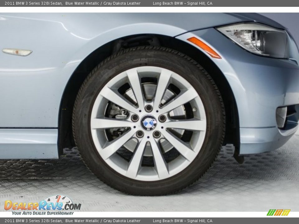 2011 BMW 3 Series 328i Sedan Blue Water Metallic / Gray Dakota Leather Photo #8