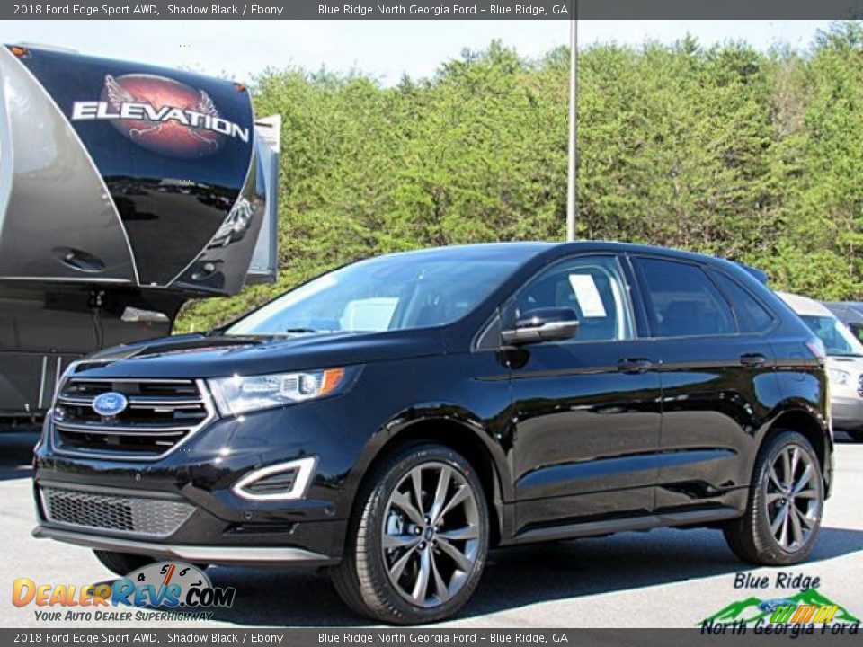 2018 Ford Edge Sport AWD Shadow Black / Ebony Photo #1