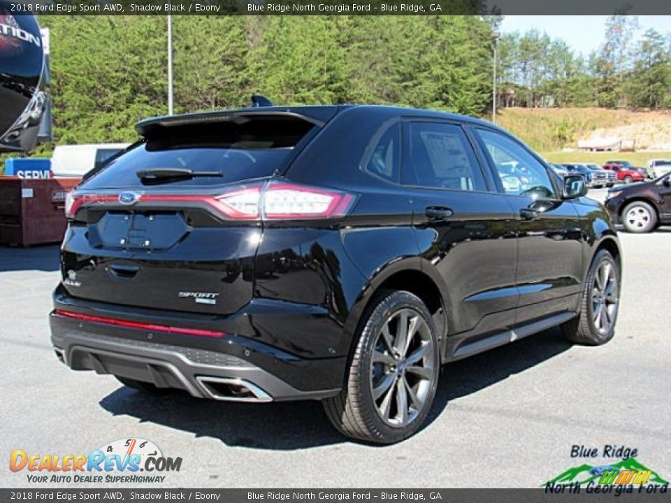 2018 Ford Edge Sport AWD Shadow Black / Ebony Photo #6